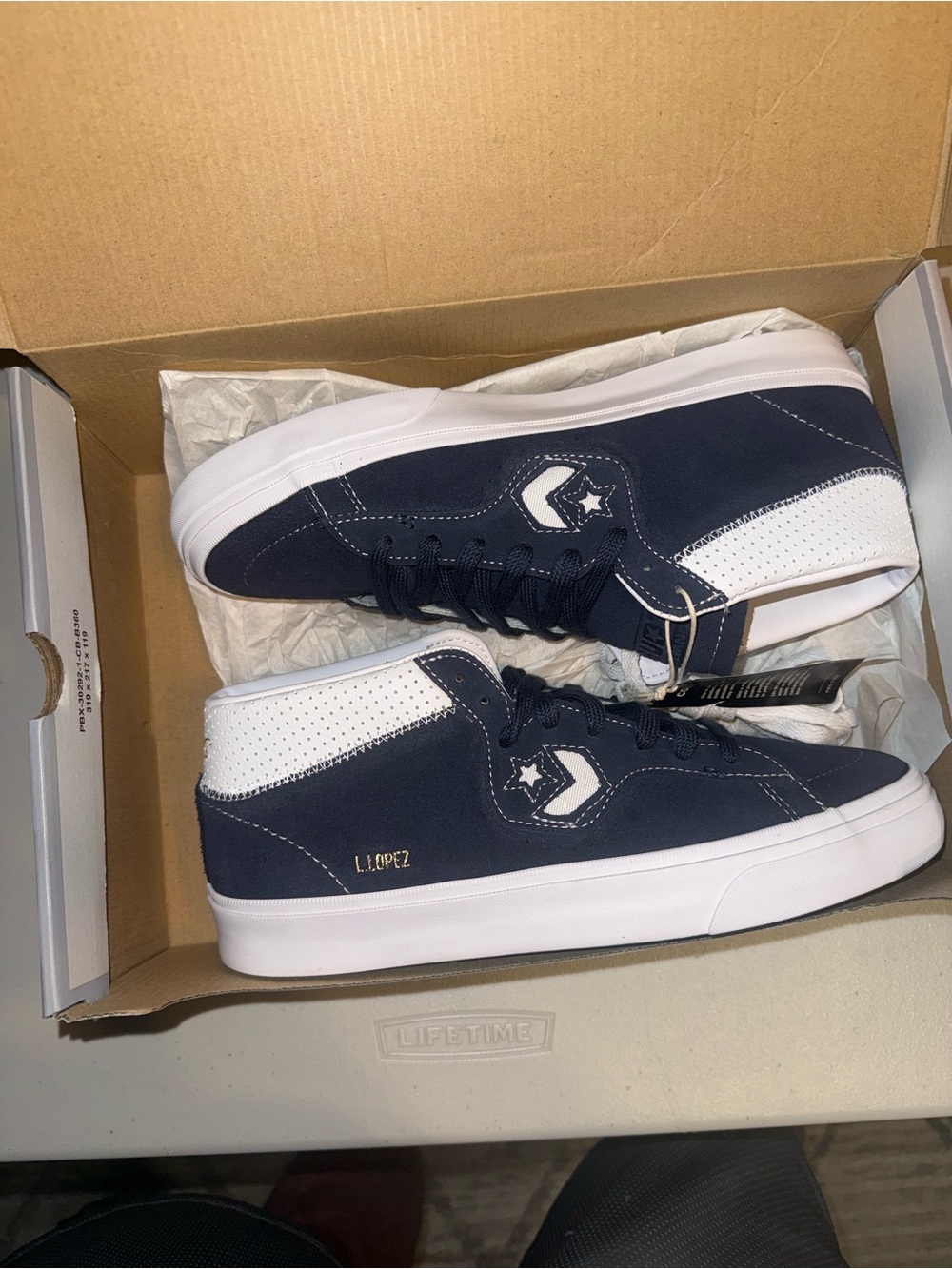 Converse Louie Lopez Pro Mid Blue White A06235C Men’s Size 8.5. NEW